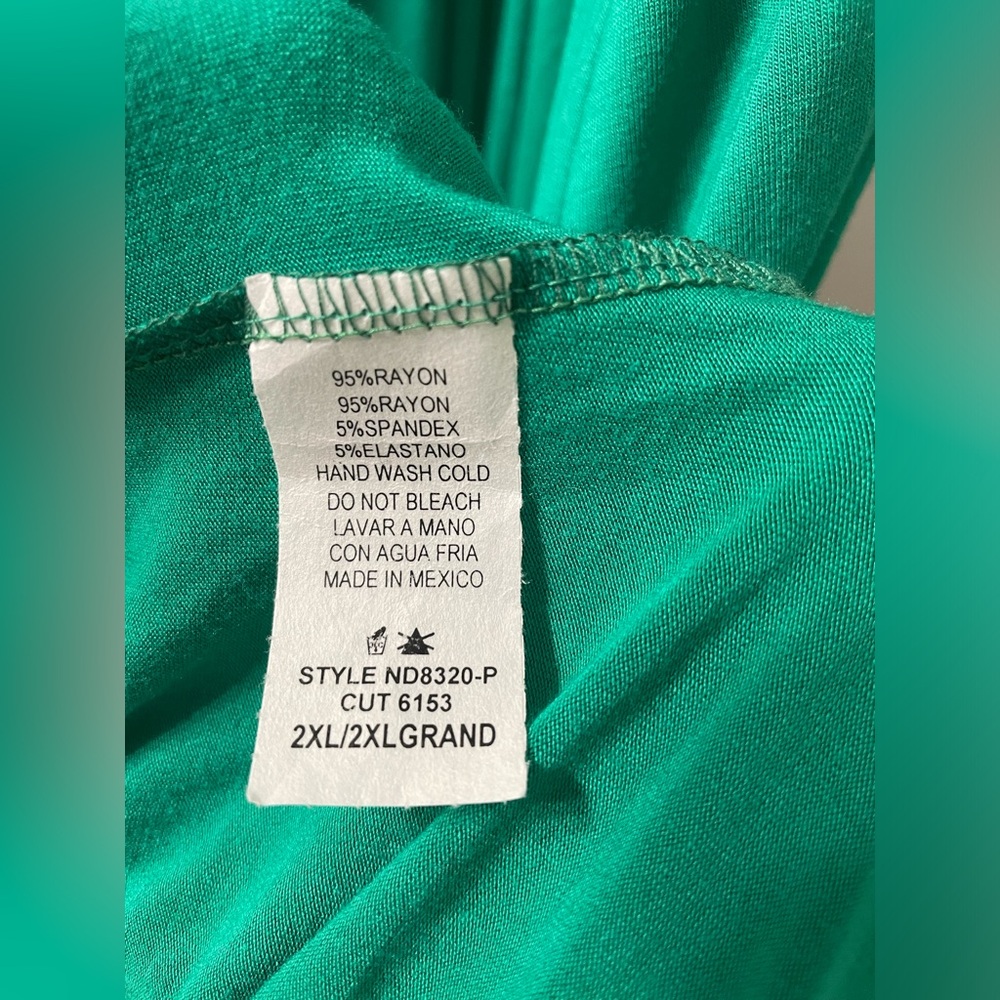 XXL NWT Green Crochet Maxi Dress - Picture 8 of 8